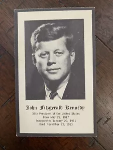 1963 John F. Kennedy Prayer Card, Jefferies & Manz Catholic Bible St Ambrose - Picture 1 of 3