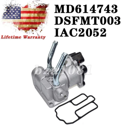 MD614743 DSFMT003 For Mitsubishi Mirage 1997-99 Idle Air Control Valve W/ Gasket Foto 1 de 4