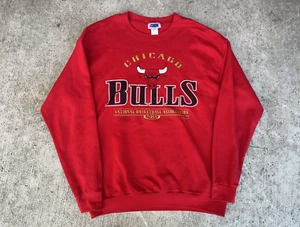 Vintage 90s Chicago Bulls National Basketball Association Nutmeg Sweater Sz XL - Picture 1 of 8