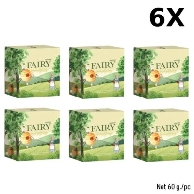 Fairy Scrub Gluta Soap Brightening Skin Green Tea Anti Body Dark Spots 60g X6 - Image 1 of 4