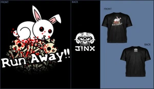 Jinx Monty Python Killer Rabbit Run Away T-Shirt Rare Vintage - Picture 1 of 2
