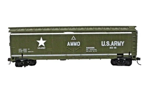 HO. US ARMY RAILWAY MUNICIÓN EXPLOSIVA MODELO DE VAGÓN DE CAJA POTENCIA 99164 EJÉRCITO DE ESTADOS UNIDOS - Imagen 1 de 4