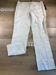 Banana Republic neu mit Etikett Ryan Fit Damenhose Größe 10 weiß mit schwarzen Streifen - Bild 1 von 11