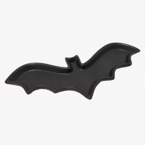 11.5" Ceramic Bat Shaped Trinket Dish, Black Bat Dish - Bild 1 von 2