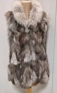 Luxus Fox Pelz Echfell Fellweste Weste Gr. 40 Exclusiv Longweste - Bild 1 von 14