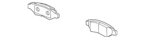 Genuine GM 2014-2017 Buick Encore Rear Disc Brake Pads Set With Clips 42518441 - Изображение 1 из 2