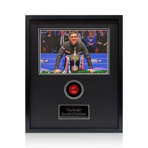 Ronnie O’Sullivan Signed Red Ball Compact Frame - Picture 1 of 2