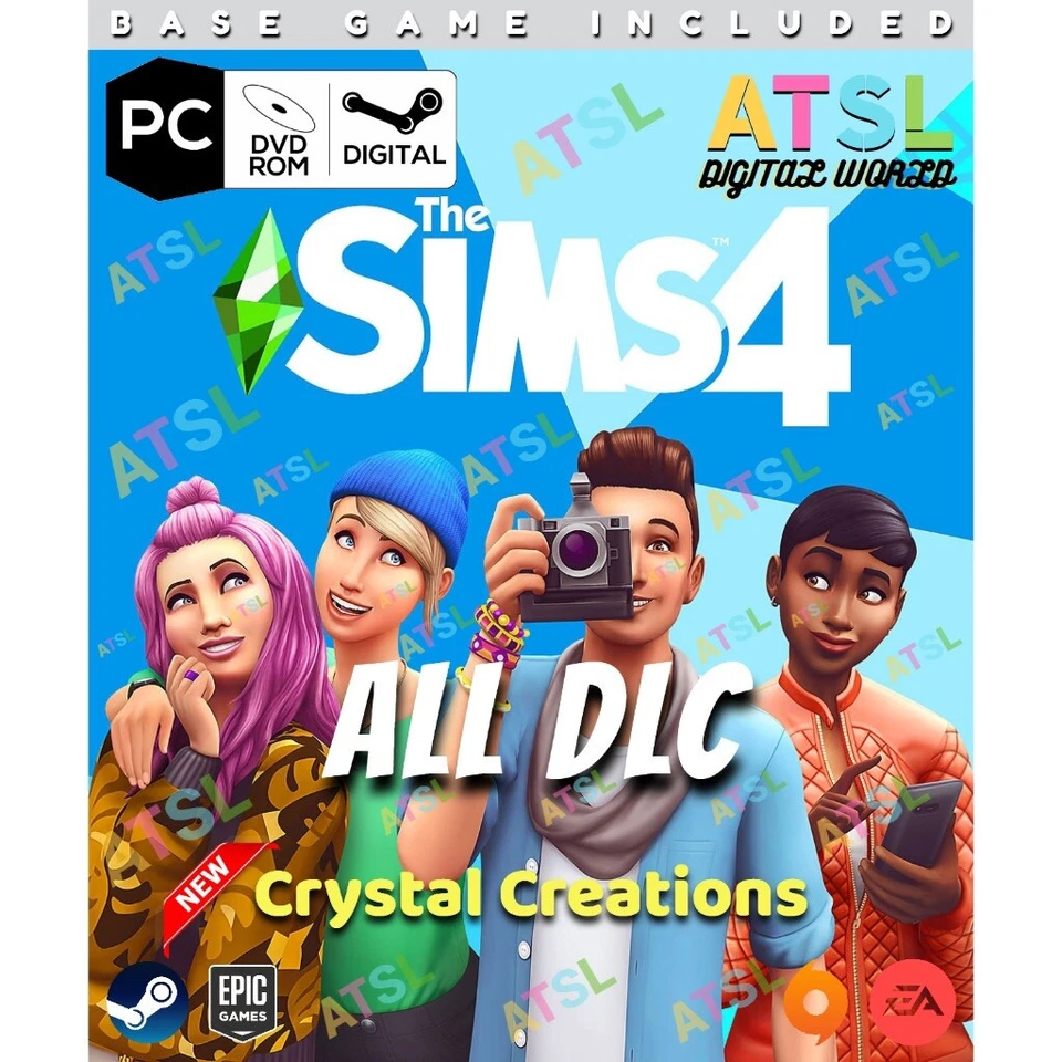The sims 4 ALL DLC ONLINE + Crystall Creation Stuff Pack [Ea / Steam / Epic ] - Image 1 of 4
