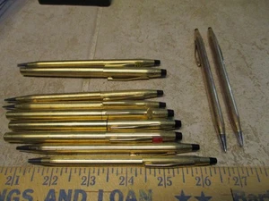 VTG Lot Gold Milled Mechanical Pencils Pens Advetising 1/20 10k 12k 14k GF Scap - Picture 1 of 11