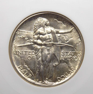 1937 "D" Commemorative *OREGON TRAIL* Half Dollar 50c ANACS MS64 #556 BU ECC&C - Image 1 of 4