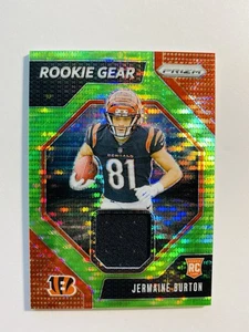2024 Panini Prizm - Rookie Gear Neon Green Pulsar Prizm #RG-JBN Jermaine Burton - Picture 1 of 2