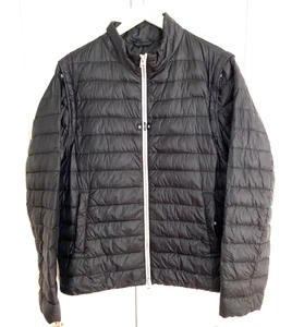 HERNO Quilted Down Men's Nylon Transform Jacket/Vest Sz IT 54/US 44- Black RARE - Picture 1 of 20