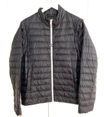 HERNO Quilted Down Men's Nylon Transform Jacket/Vest Sz IT 54/US 44- Black RARE - Image 1 of 4