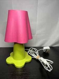VINTAGE Ikea Mammut Bedside Lamp Morten Kjelstrup. Green & Pink 90’s -With Bulb - Picture 1 of 10
