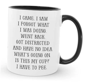I Came I Saw I Forgot What I was Doing Funny Coffee Mug 11B - I came I saw - Picture 1 of 7