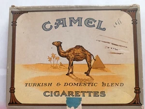 Vintage Empty Camel 50 Cardboard Flip Top Cigarette Pack - Picture 1 of 3