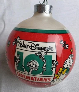 Schmid Walt Disney 101 DALMATIONS Christmas 1994 Glass Ball Ornament - Picture 1 of 7