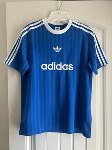 Adidas Originals Adicolor Trefoil Blue Tee T Shirt Unisex Youth Size XL New - Picture 1 of 5