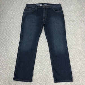 Carhartt Jeans Mens 40x30 Blue Rugged Flex Relaxed Fit Straight Leg Denim Pants - Picture 1 of 15