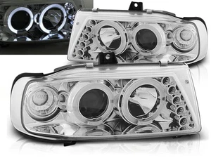 headlights for SEAT IBIZA CORDOBA POLO variant 1993-1999 angel eyes CHROM LHD - Picture 1 of 1