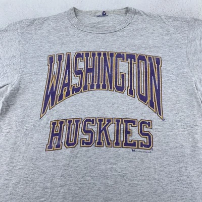Vintage Washington Huskies Shirt Large Gray NCAA College Basketball Tee T-Shirt - Image 1 of 4