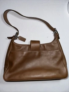 Vintage Coach Hampton Brown Leather Hobo Shoulder Bag Y2K - Picture 1 of 13