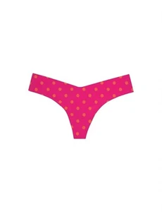 Commando women's printed low rise thong Button Shocking Pink - Picture 1 of 5