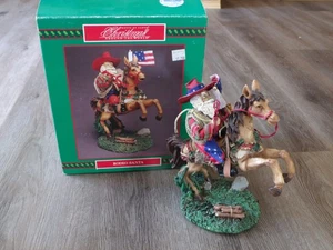 CHRISTMAS AROUND THE WORLD RODEO SANTA FIGURE - Picture 1 of 1