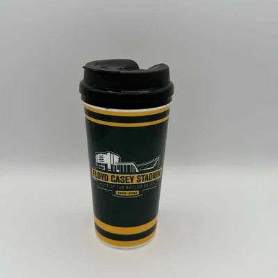 Taza de viaje Whirley Warren Baylor Bears con tapa Floyd Casey Stadium GRN fútbol americano Foto 1 de 4
