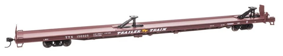 Walthers Mainline ~ HO Scale ~ 89' Flatcar ~ Trailer-Train #150025 ~ 910-5731 - Image 1 of 1