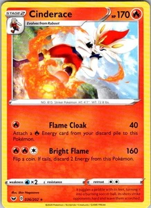 Pokemon | SWSH01: Schwert & Schild Base Set | Cinderace (036) | 036/202 | Normal | - Bild 1 von 2