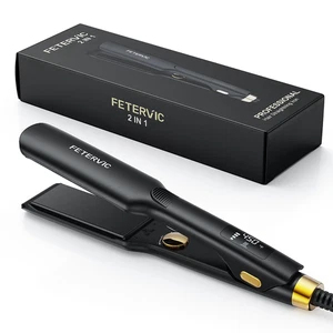 Wide Flat Iron Hair Straightener - 1.75 Inch Professional Hair Styling Tool with - Picture 1 of 12