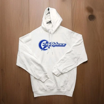Sudadera con Capucha Young & Reckless Para Hombre Mediana Blanca Azul Logo Pullover Sudadera Y&R Foto 1 de 3