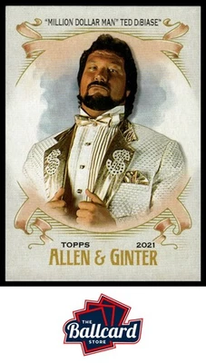 2021 Topps Heritage WWE #AG-15 "Million Dollar Man" Ted DiBiase Allen & Ginter - Image 1 of 2