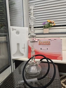 XXL Shisha Wasserpfeife LAZIZA Hookah (komplett aus Glas) inkl. OVP/Zubehör 81cm - Bild 1 von 24