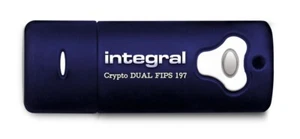 Integral 4GB Crypto DUAL FIPS 197 Encrypted USB3.0 Flash Drive INFD4GCRYDL3.0197 - Picture 1 of 3