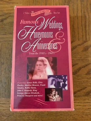 Famous Weddings Honeymoons And Anniversaries VHS - Image 1 of 4