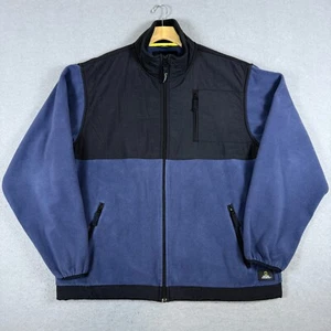 National Geographic Color Block Fleecejacke Full Zip Blau Schwarz Herren Größe L - Bild 1 von 8