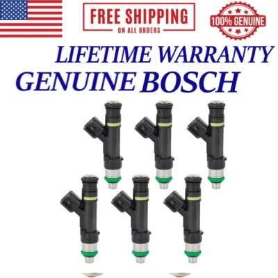 6 PCS Fuel Injectors Fits For 2009 Ford Fusion SE Sedan 4-Door 3.0L V6 - Image 1 of 4