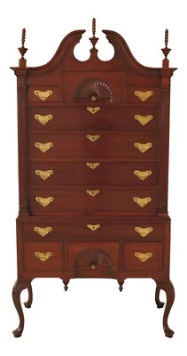 46976EC: NORRIS CRAFTSMEN New England Style Mahogany Highboy - Image 1 of 4