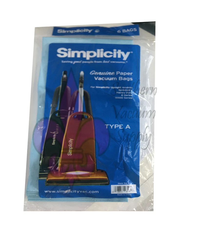 Simplicity Genuine 6 Series Style A Paper Bags S6-6 - Image 1 of 1