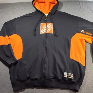 Vintage NASCAR Tony Stewart #20 Chase Authentics Jacket Size 2XL Hooded Full Zip - Picture 1 of 11