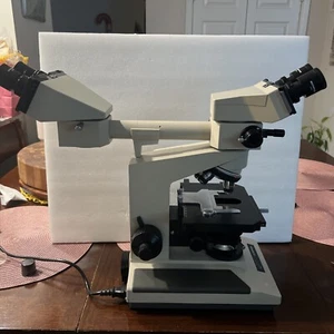 OLYMPUS BH-2 dual Biological Microscope 5 Objective 3 Lens - Picture 1 of 18