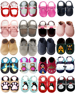 Baby Boy Shoes Kids Girl Cribs Infant Toddler Moccasin Booties 0-3Y Free Legging