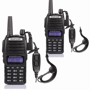 2x Baofeng UV-82L V/UHF 2m/70cm Transceiver Ham Two-way Radio Walkie Talkie US - Zdjęcie 1 z 8