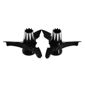 Spark Axle Nut Caps Cover Kit Fit For Sportster XL Dyna Softail Touring Black - Picture 1 of 8