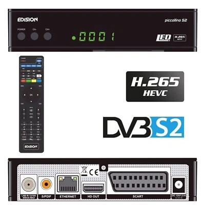 Sat Receiver Edision Piccollino S2 Full HD DVB-S2 HDTV Satelliten digital HDMI - Bild 1 von 4