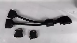 16029-01 G450MMS-2/4 G200MMS-1/3 matrox DUAL DVI-Y cable 1 foot LF-60-DUAL DVI - Picture 1 of 3