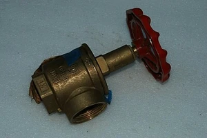NEW 1-1/2" FNPT BRASS FIRE HOSE VALVE, Female-Female Threads, Made in Italy - Picture 1 of 6