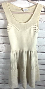Sandro Women's Size 1 Cream Sleeveless Knee Length Dress (READ) - Picture 1 of 4